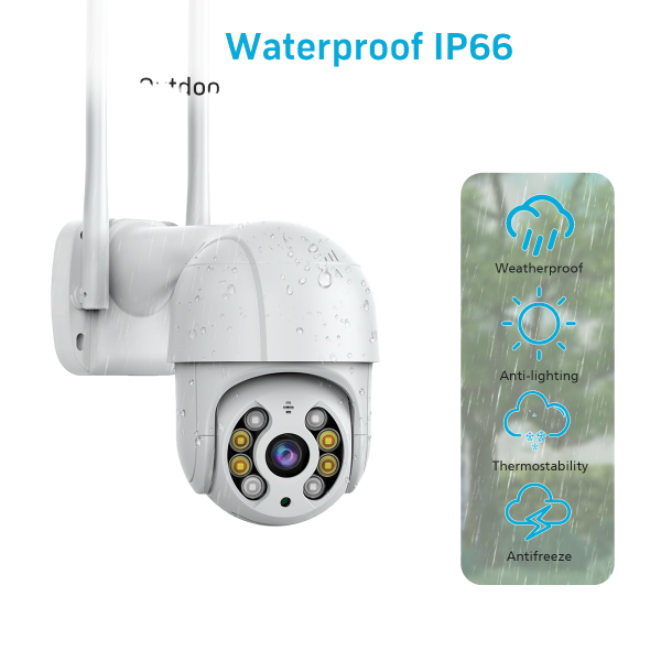 Ultimate Outdoor Smart WiFi Security Camera – HD Night Vision
