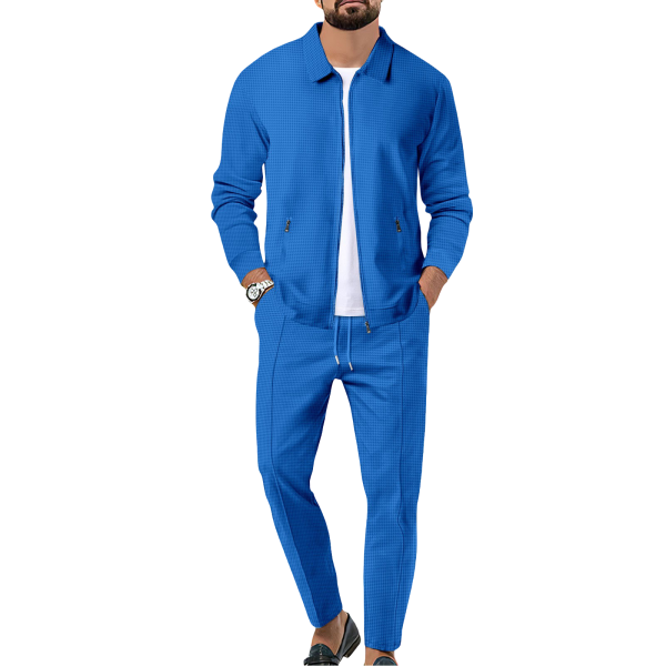 Dapper Blue Tracksuit: Style & Comfort