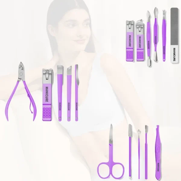 Luxury 16pcs Manicure Pedicure Kit for Men & Women 2025