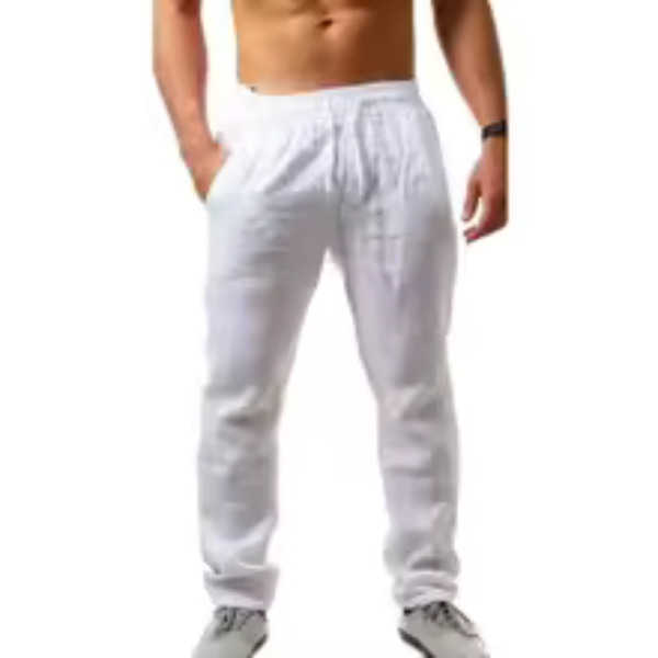 New Spring Summer Men’s Cotton Linen Pants