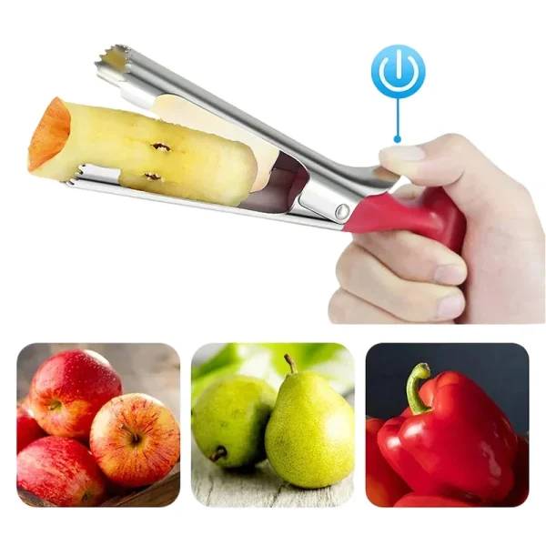 Stainless Steel Apple Corer & Seeder – Durable Kitchen Tool