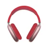 : Red and Silver Over-Ear Bluetooth Headphones