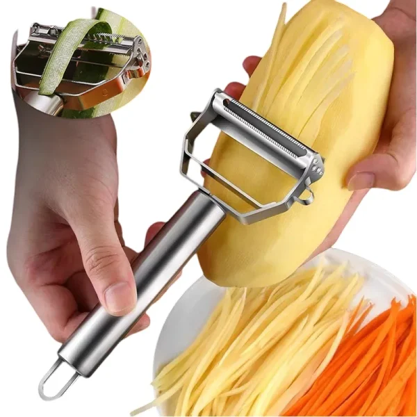 Double-Head Stainless Steel Vegetable Peeler for Kitchen