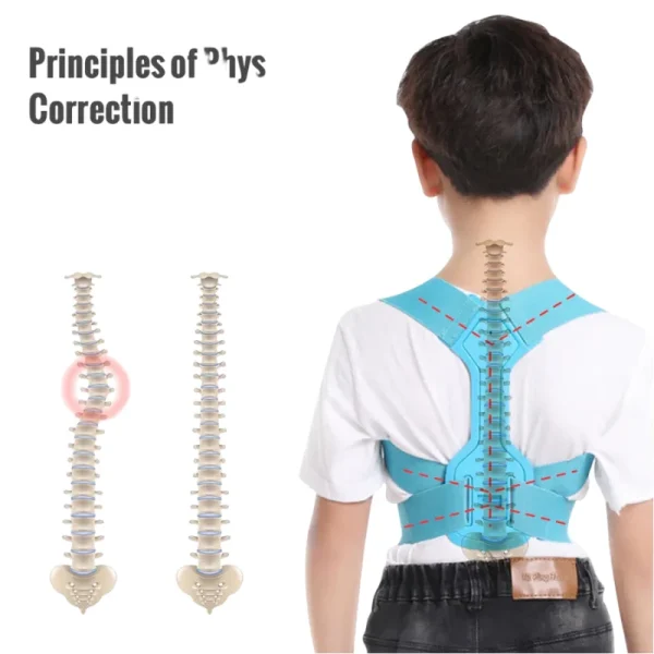 Children’s Adjustable Posture Corrector for Boys & Girls – Back Support Brace