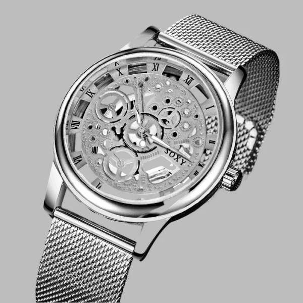Elegant Luxury Skeleton Watch for Men & Women – Timeless Style