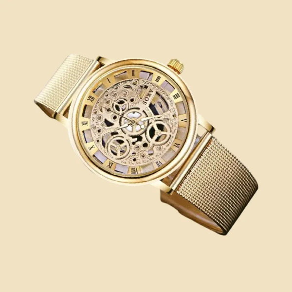 Elegant Luxury Skeleton Watch for Men & Women – Timeless Style
