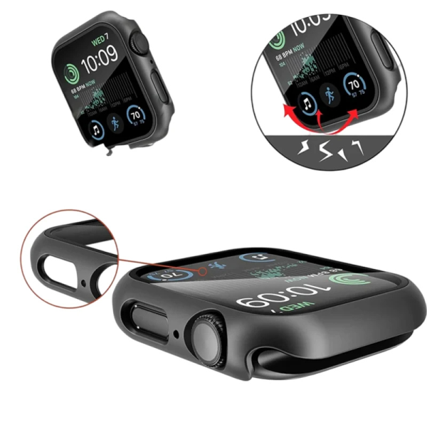 Premium Apple Watch Glass  Cover Case for All Series 38 to 49mm.