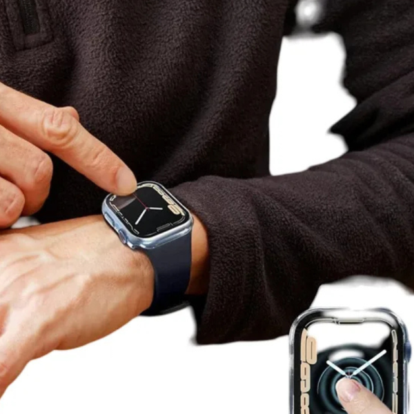 Premium Apple Watch Glass  Cover Case for All Series 38 to 49mm.