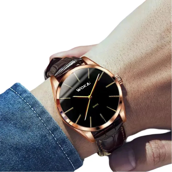 2025 Men’s Fashion Business Watch – Leather Quartz Style.