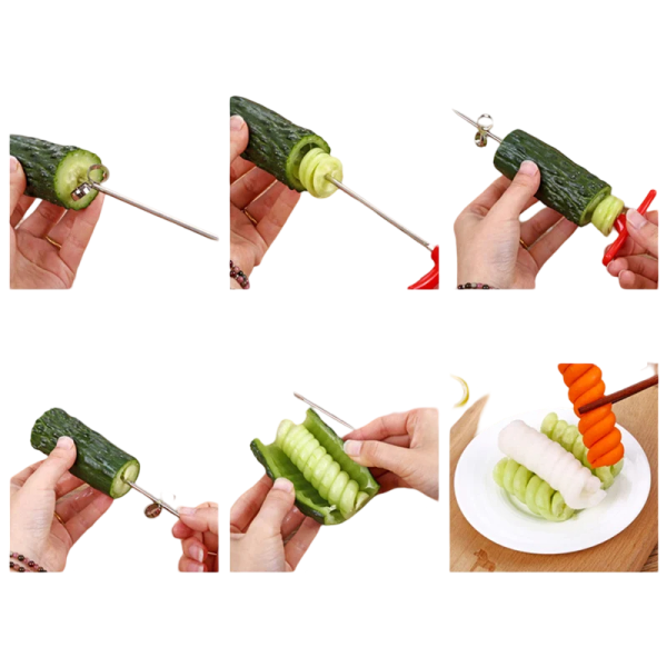 Spiral Vegetable Cutter – Easy Slicer for Carrot & Potato