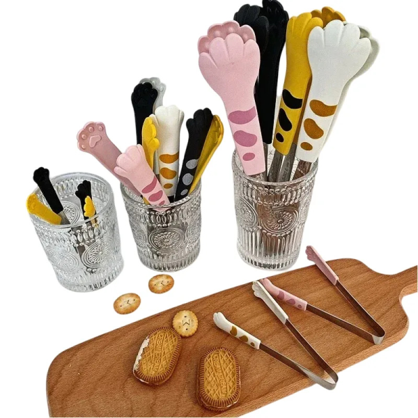 Cute Japanese Cat Paw Food Tongs | Kitchen Gadgets 2025.