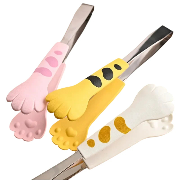 Cute Japanese Cat Paw Food Tongs | Kitchen Gadgets 2025.