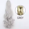 Synthetic Long Straight Claw Clip On Ponytail Hair Extensions 24Inch Heat Resistant Pony Tail Hair piece For Women Daily Party - Image 6