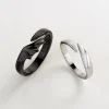 Retro Devil Angel Couple Rings for Women Men Simple Titanium - Image 2