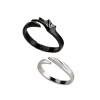 Retro Devil Angel Couple Rings for Women Men Simple Titanium - Image 4