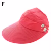 Fashion Womens Ladies Summer Beach Vacation Wide Brim Foldable Sun Hat Anti-UV Pearl Flower Visor Suncreen Floppy Cap Hat - Image 3