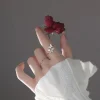 Shiny Cute Crystal Butterfly Zircon Rings for Women - Image 3
