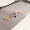 Stainless Steel Single Simple 1mm Thin Wedding Ring for Women - Image 4