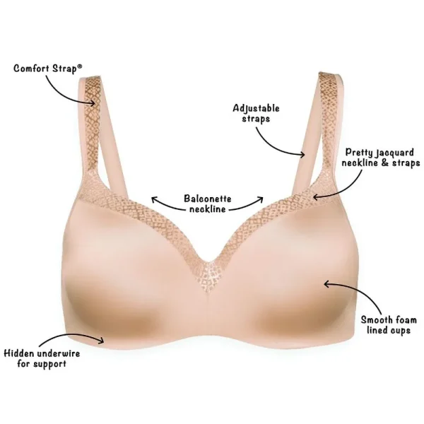 Playtex Full-Figure Balconette Bra – Comfortable & Supportive
