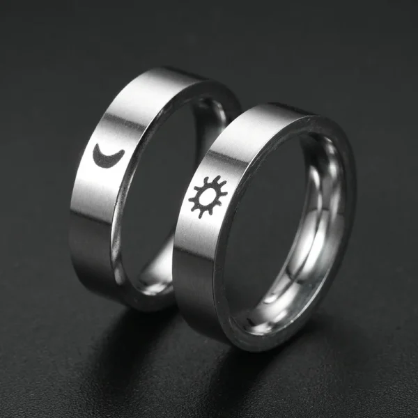 Titanium Steel Ring For Men Women Couple Ring Lovers Promise Ring Wedding Engagement Fashion Jewelry Brithday Gift Wholesale