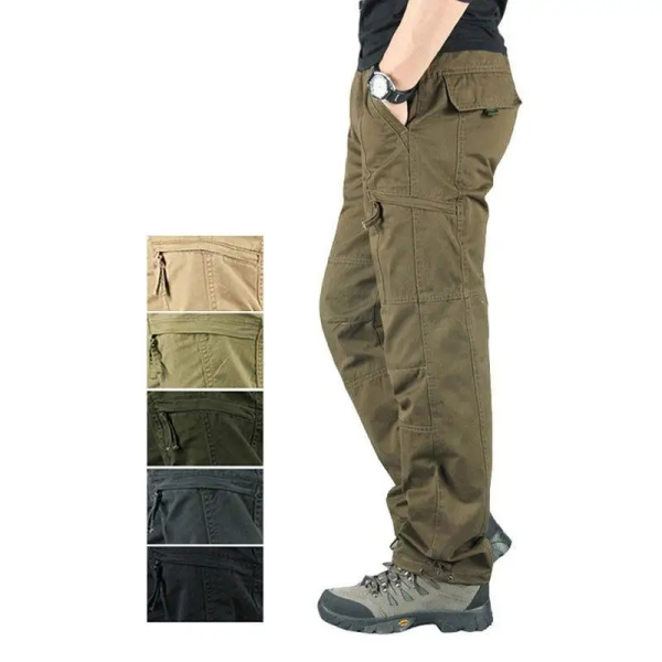 Men’s New Tactical Pants High Quality Cargo Multi-pocket Khaki Black Army Green Cotton Original Street Beige Trousers