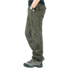 Men's New Tactical Pants High Quality Cargo Multi-pocket Khaki Black Army Green Cotton Original Street Beige Trousers - Image 3