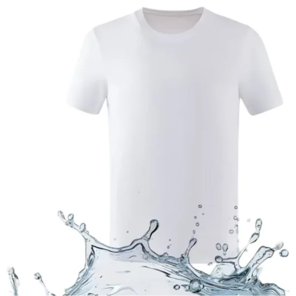 Unisex short-sleeved waterproof bamboo fiber Shirt