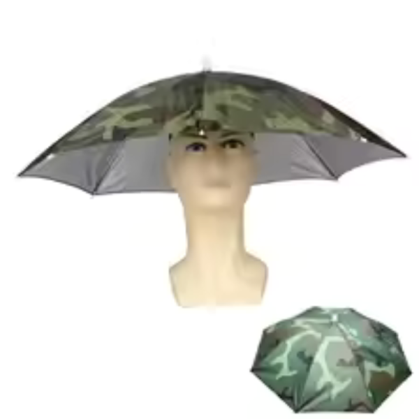 Foldable Outdoor Umbrella Hat Women Men Fishing Headwear Sun Cap Camping Fishing Headwear Cap Beach Head Hats