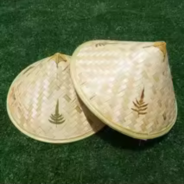 Handwoven Chinese Fisherman Hat Rice Farmer Hat for Men Women Party Headgear