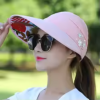Golf Hat Lady Summer Travel Folding Korean Version of The Sun Women Outdoor Hat Anti-ultraviolet Cotton Flower Girl Baseball Hat - Image 3