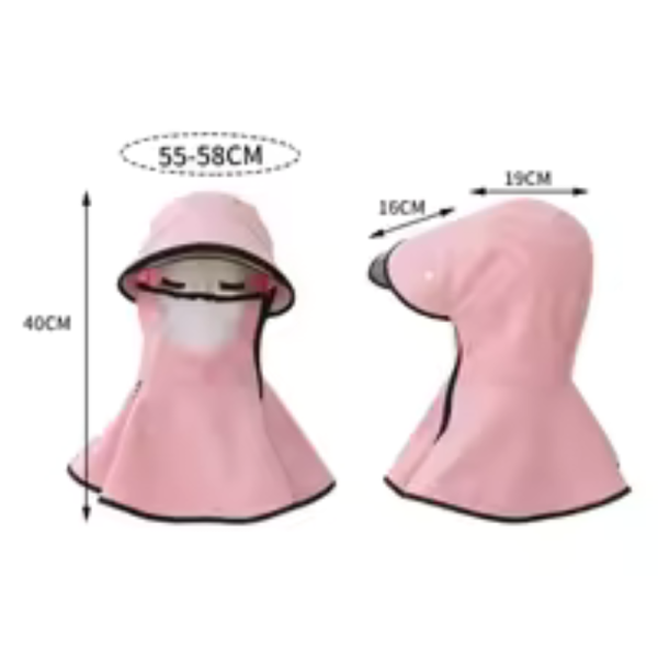 Summer Neck Guard Sun Hat Wide Brim Anti-UV Outdoor Sunscreen Visors