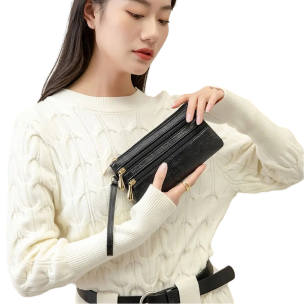 Stylish Korean Zipper Wallet – Large Capacity Card Holder