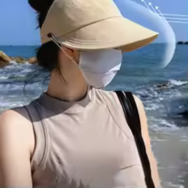 Ladies’ Sun Protection Hat Summer Hollow Top Breathable Cool Baseball Cap Foldable Portable Beach Seaside Fashion Fisherman Hat