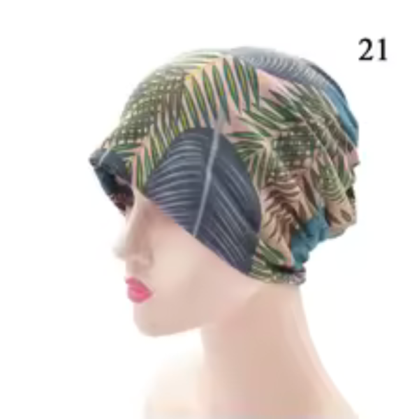 Confinement Cap Outdoor Hat Chemotherapy Cap Turban Hat Pile Cap Spring and Summer Thin Women’s Pullover Cap Breathable