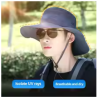 UV-proof Big Eaves Hat Summer Sunshade Fisherman Sunscreen Outdoor fishing Waterproof Quick drying Breathable Umbrella Cap Men - Image 3