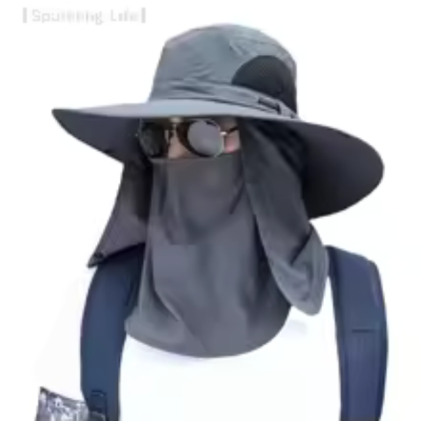 Outdoor Fishing Hat Summer Sun Hat Hunting Fishing Cap Women Men Neck Flap Fisherman Hat Hiking Camping Visor Bucket Hat