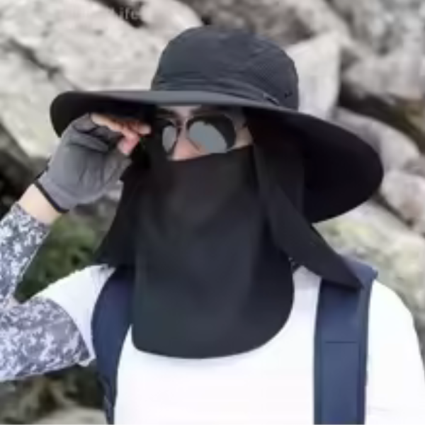 Outdoor Fishing Hat Summer Sun Hat Hunting Fishing Cap Women Men Neck Flap Fisherman Hat Hiking Camping Visor Bucket Hat
