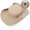 SummerSummer mountaineering fishing hat, men's UV resistant fisherman hat, large eave outdoor work sun protection hat, sun visor hat - Image 3