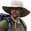 SummerSummer mountaineering fishing hat, men's UV resistant fisherman hat, large eave outdoor work sun protection hat, sun visor hat - Image 4