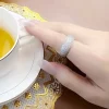 White Pave Band Ring Europe Style For Women - Image 4