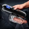 AI male sex toy with soft TPE sleeve and smartphone app showing thrusting speed options (1).