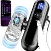 AI male sex toy with soft TPE sleeve and smartphone app showing thrusting speed options (2).
