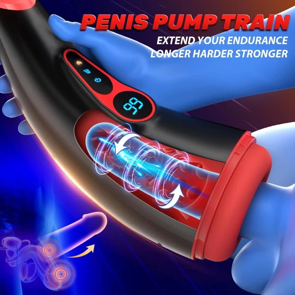 APP-Controlled Male Masturbator with Vibration & Heat