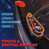 APP-controlled male masturbator with LCD screen, heating, and textured inner sleeve on a clean background (3).