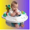 Baby seated in Baby Einstein 3-in-1 activity seat with lights, music, and toys (2).