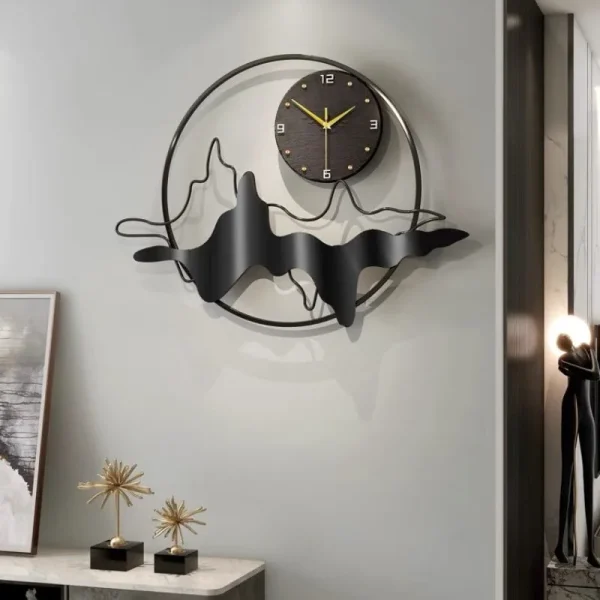 Luxury Chinese Style Wall Clock Light – Elegant Modern Home Decor