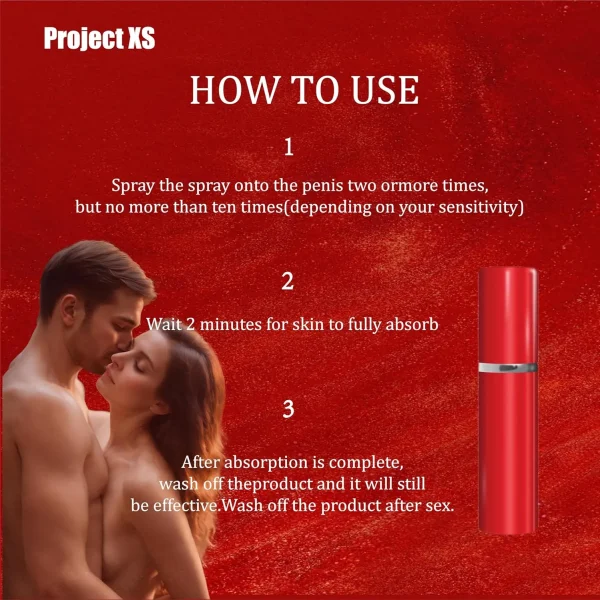 Project XS-Enhancers Delay Spray for Men | Last Longer in Bed