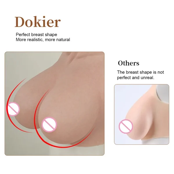 Dokier Realistic Silicone Breast Forms for Drag & Crossdressing