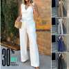 Two-piece Suit Elegant Lady Baggy Pants Set with Sleeveless price in Pakistan
