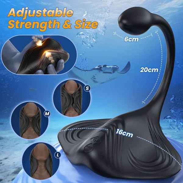 Dual Motor Ride-On Vibrator for Men | Intense Stimulation